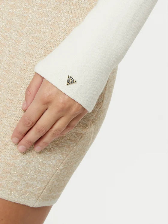 GUESS Gabriella  Dress in Cream and Gold