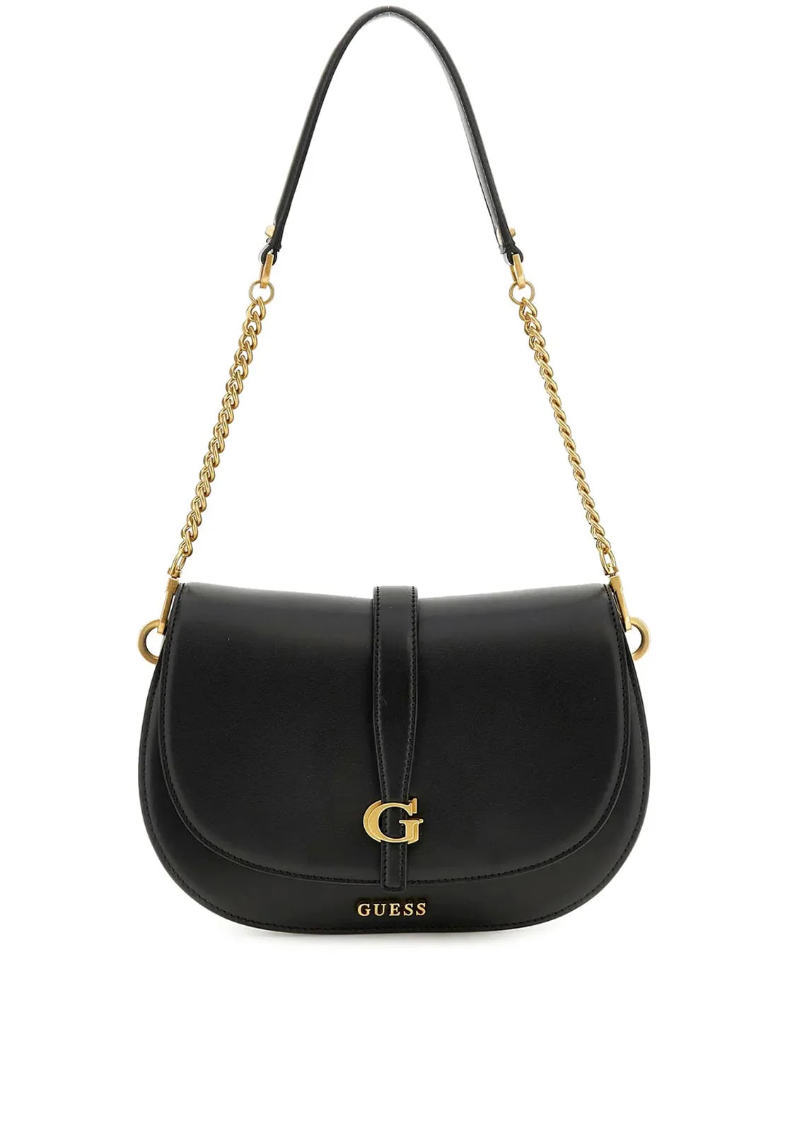 GUESS Kuba Flap Shoulder Bag Black