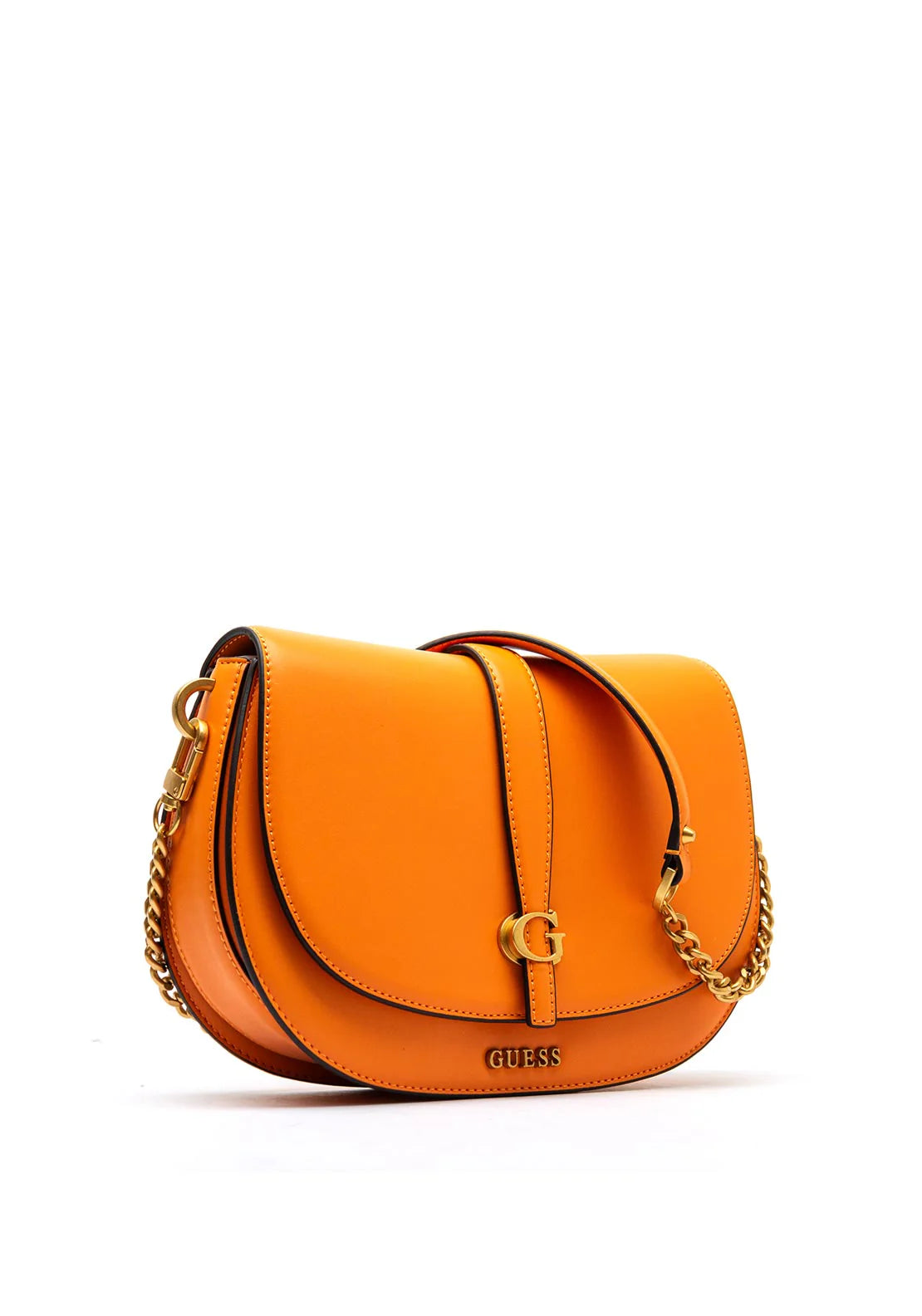 GUESS Kuba Flap Shoulder Bag Tangerine