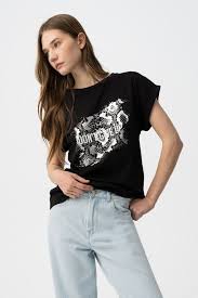 Tiffosi Note Black and Silver Tee Shirt
