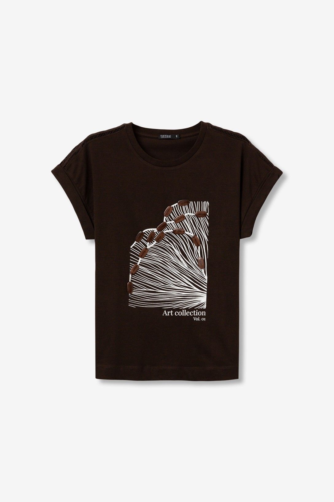 Tiffosi Jermaine Chocolate Brown Tee-shirt