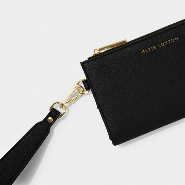 Katie Loxton Zana Black Wristlet Purse