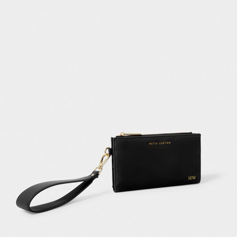 Katie Loxton Zana Black Wristlet Purse