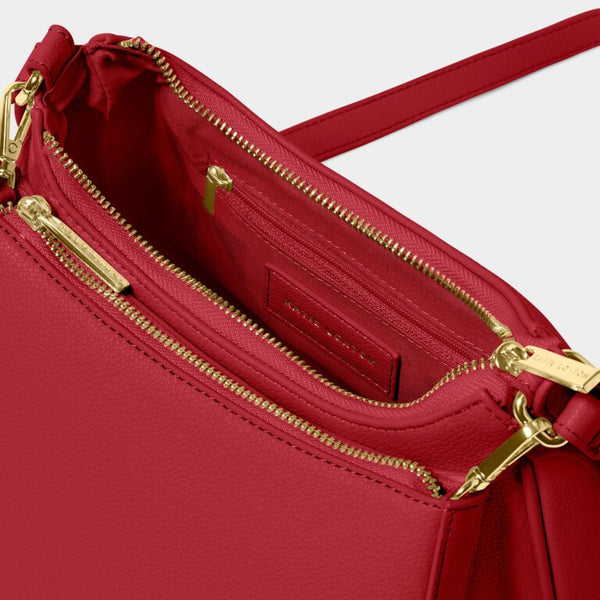 Katie Loxton Aria Scoop Red Crossbody Bag