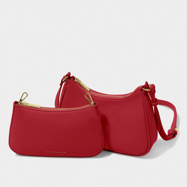 Katie Loxton Aria Scoop Red Crossbody Bag