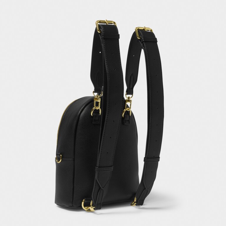 Mika Small Black Backpack