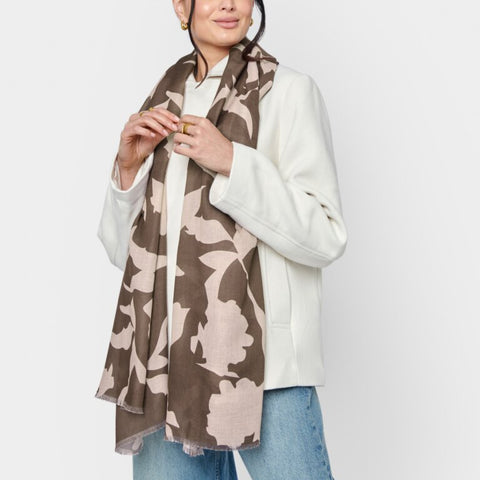 Katie Loxton Abstract Floral Printed Scarf