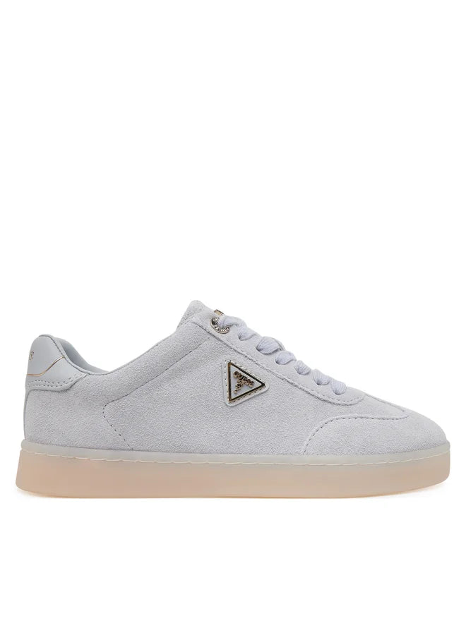 GUESS Suede Pale Blue Gumsole trainer