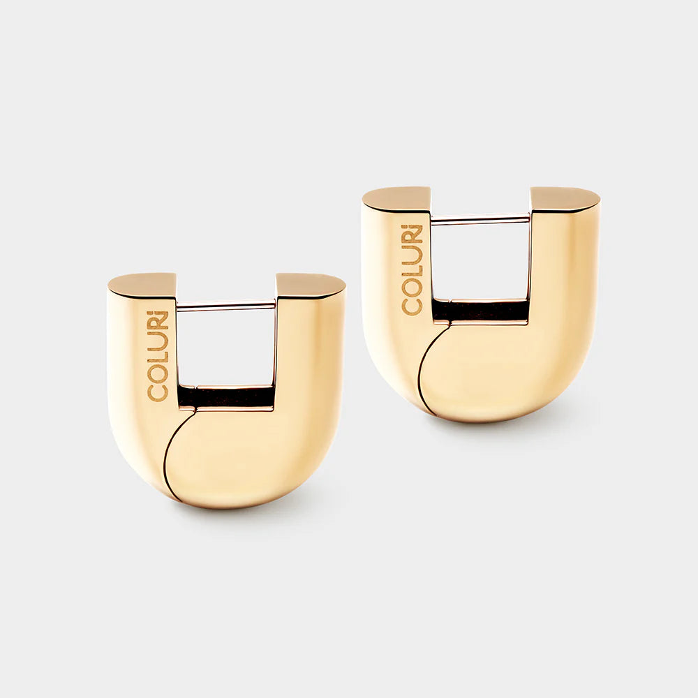 COLURi - Lorde Statement Earrings in gold