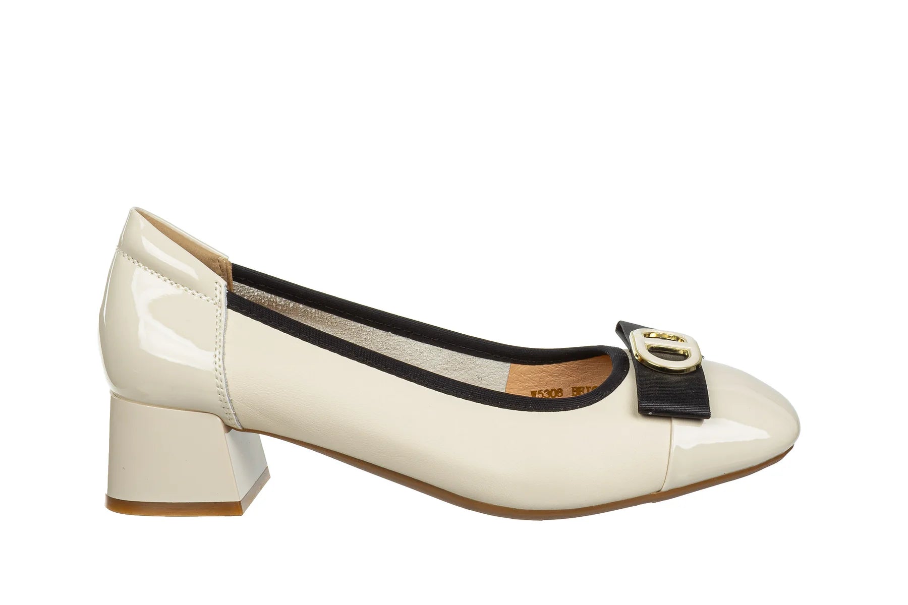 LORETTA VITALE Beige Heeled Pump