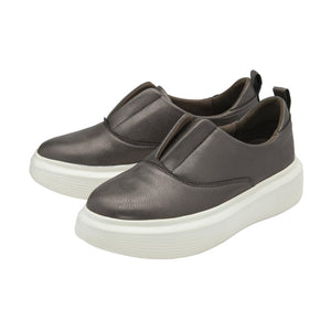 Lotus Lina Leather Slip On Shoe Metallic