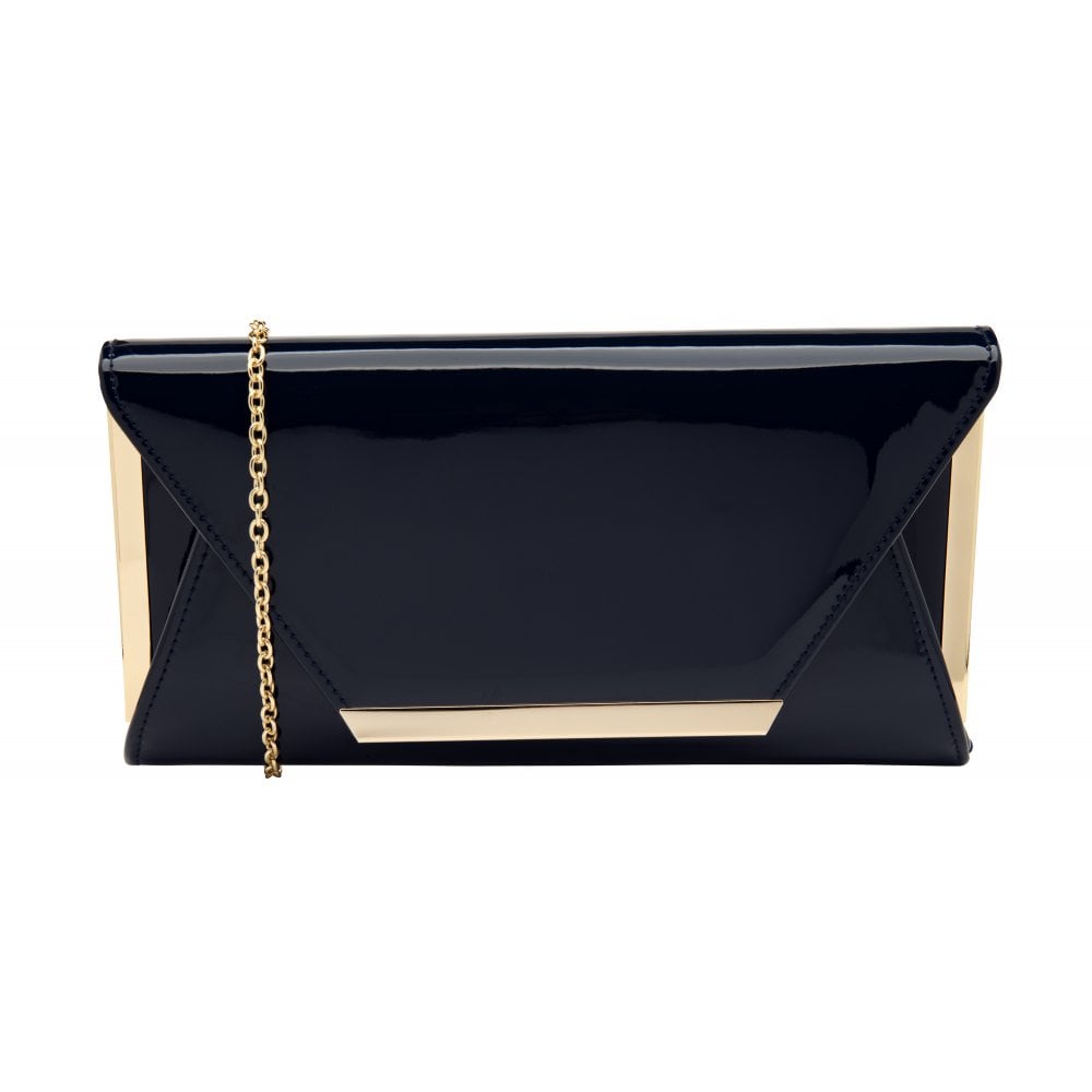 Navy blue store patent bag