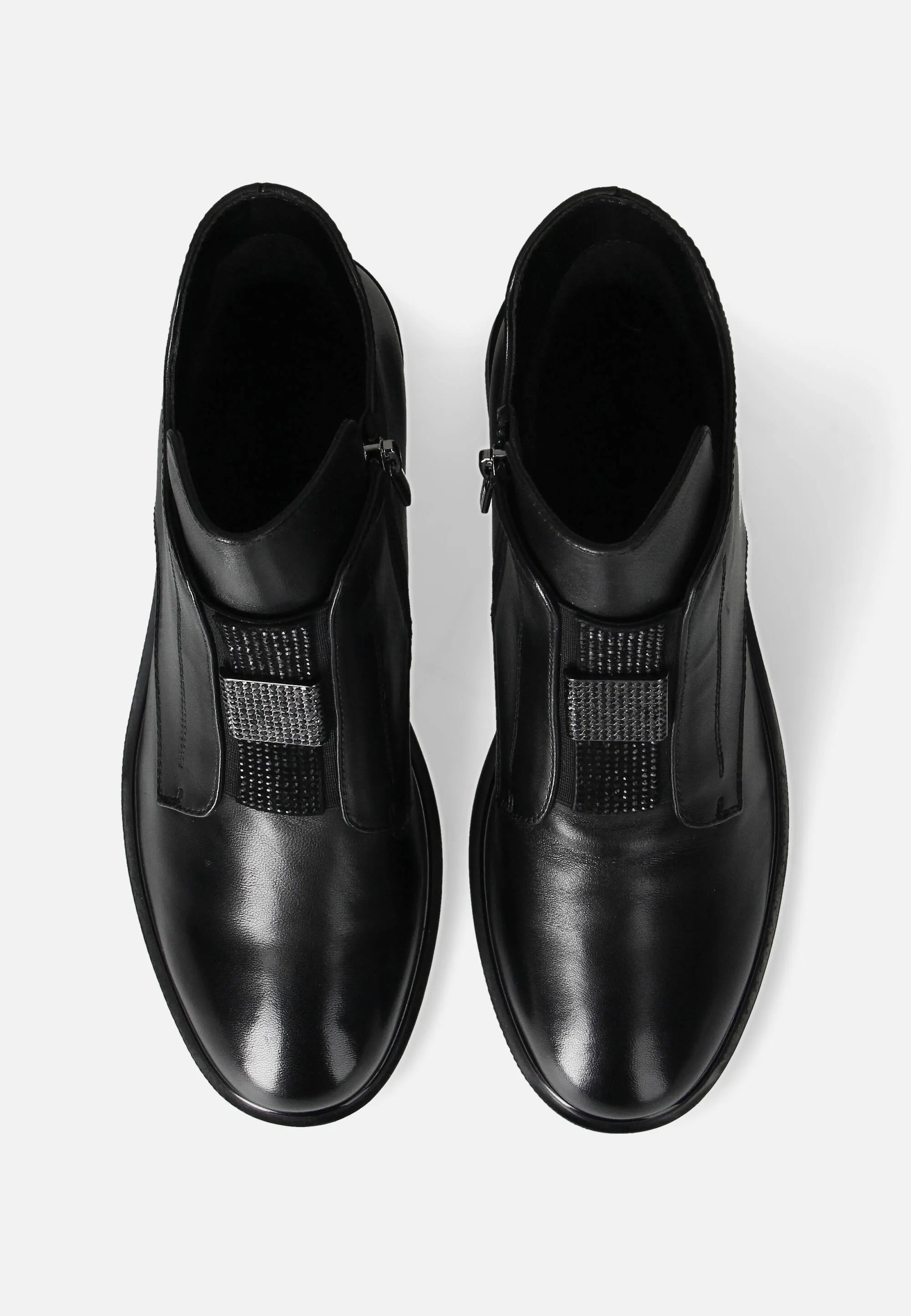 Loretta Vitale Heeled Black Ankle Dress Boot