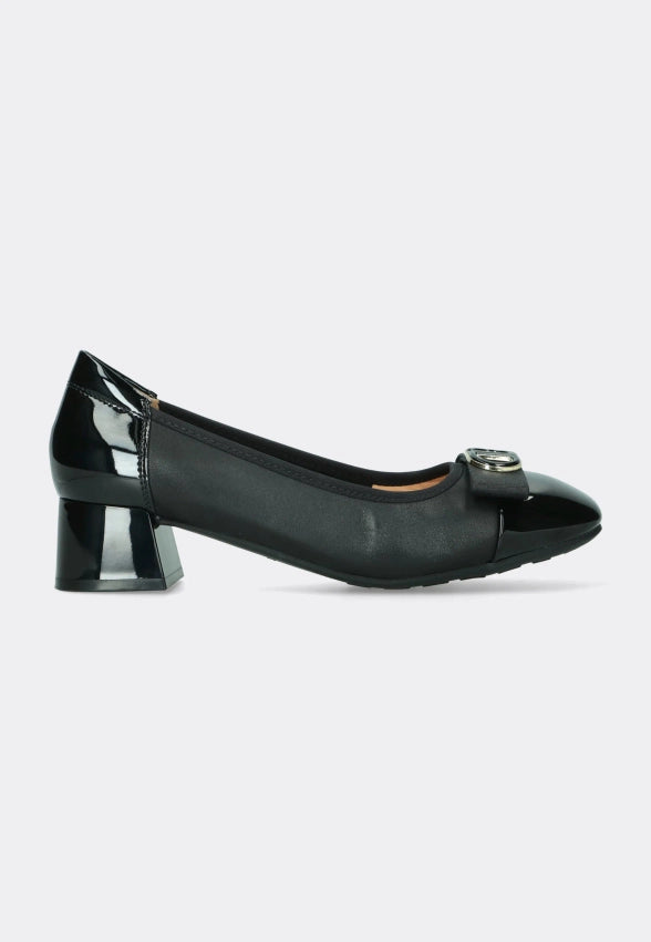 LORETTA VITALE Black Heeled Pump