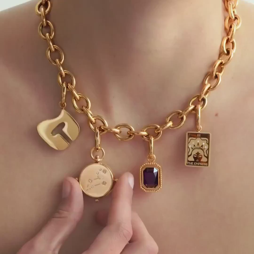 COLURi - Virgo Double-Sided Charm Gold