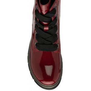 Lotus Jojo Red Patent Ankle Boot