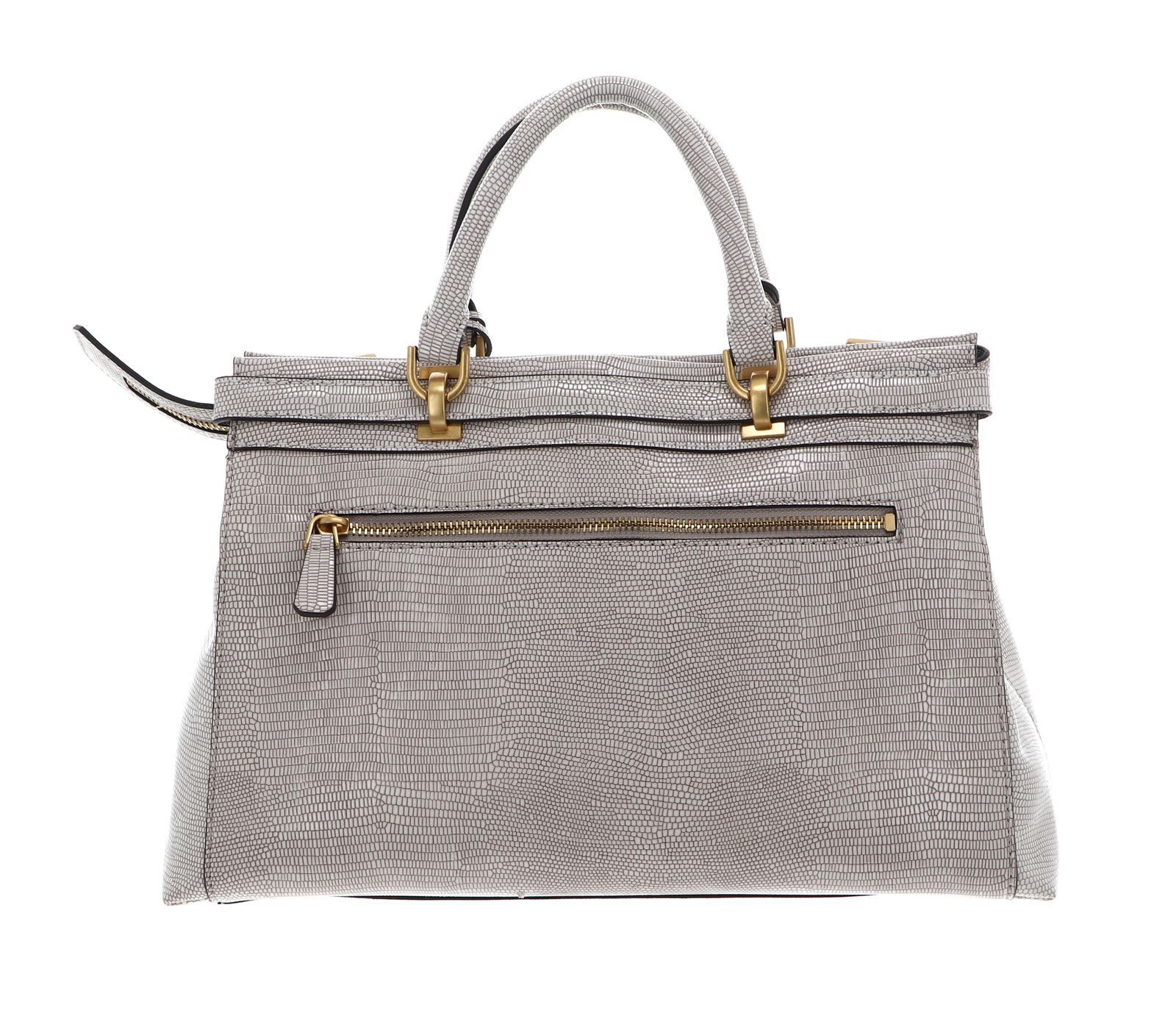 GUESS Sestri Taupe Satchel Bag SHOOZZ