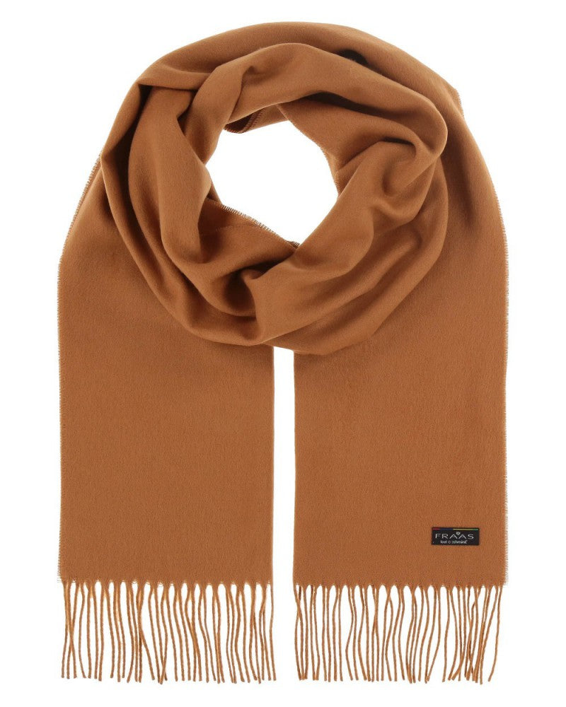 FRAAS Block Colour Cashmink scarf Cafe au Lait