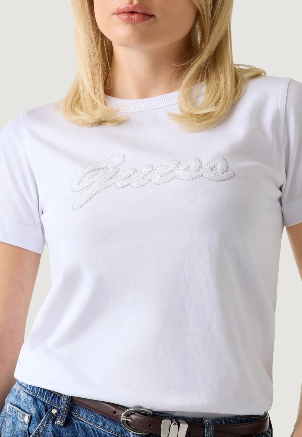 GUESS 3D Tee Shirt in White