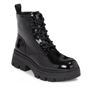 Calvin Klein Chunky Combat Lace Up Boots Black