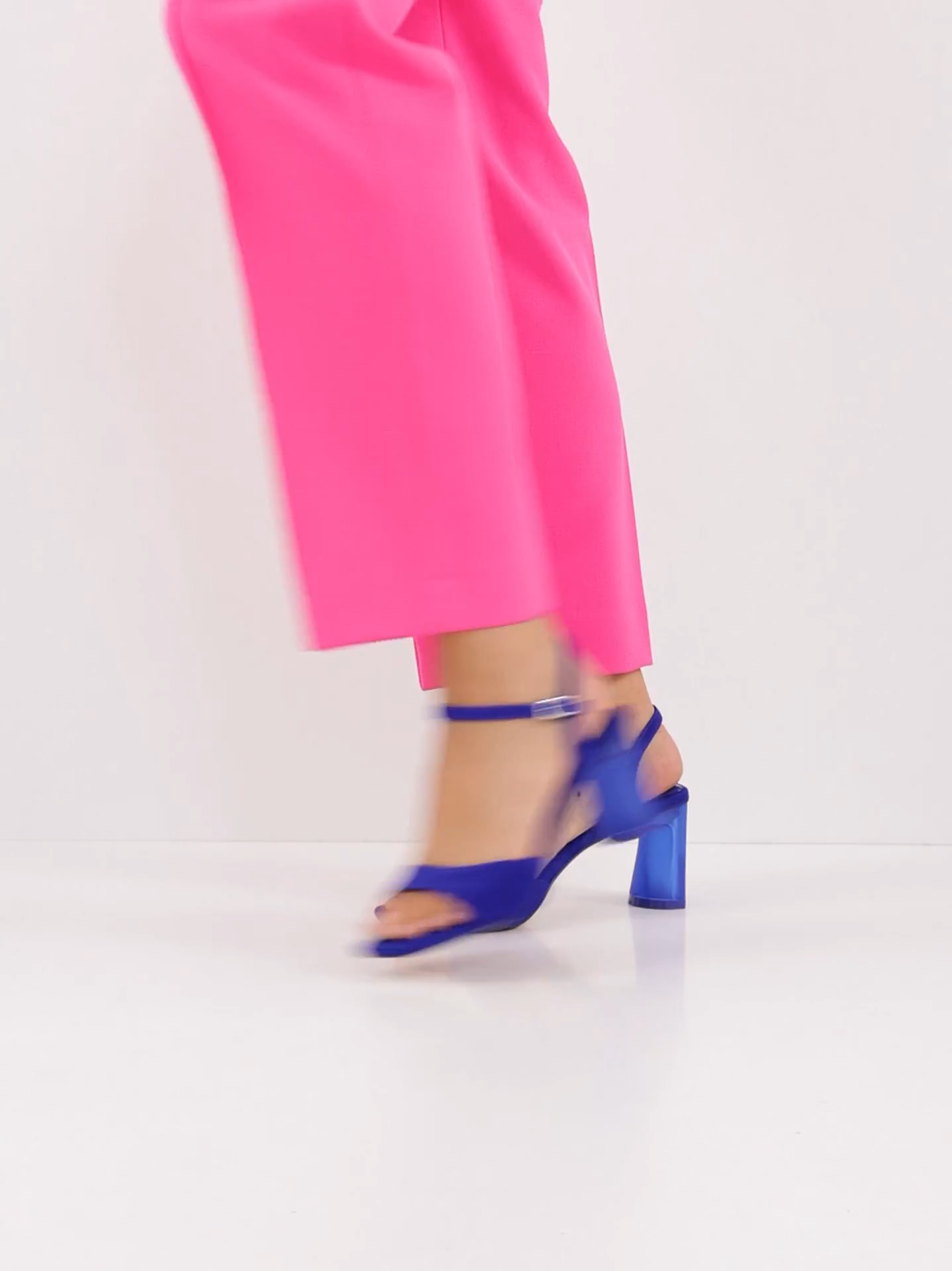 Tamaris Royal Blue Leather Sandal