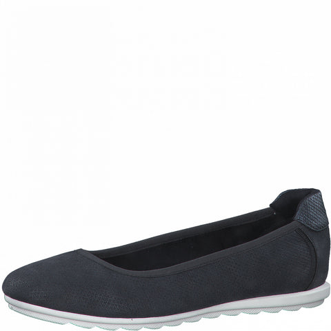 S Oliver Wedge Pump Navy