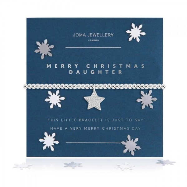 Joma-Snow Globe-Merry Christmas Daughter-Bracelet