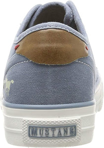 Mustang Canvas Trainers Sky Blue