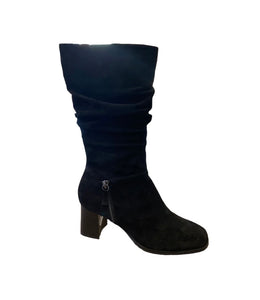 REGARDE LE CIEL Suede Black High Boot