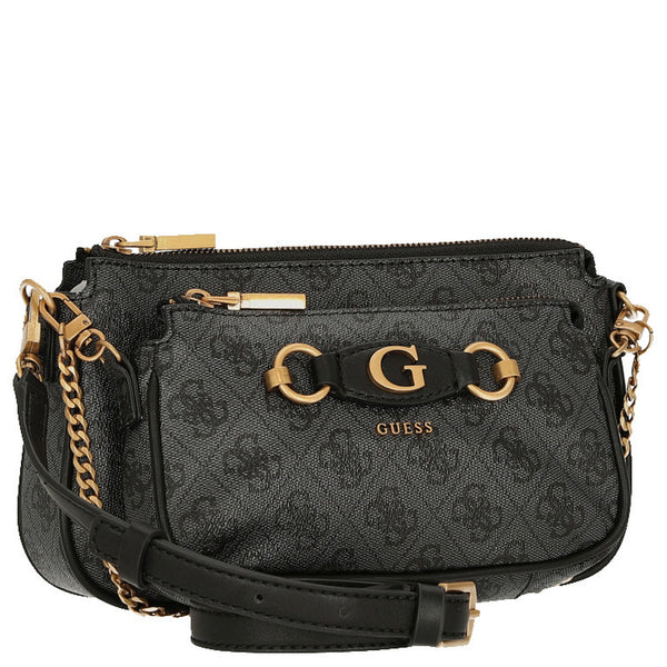 GUESS IZZY 4g logo mini crossbody Coal