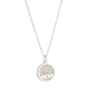 KNIGHT AND DAY Mom Rose Silver Necklace