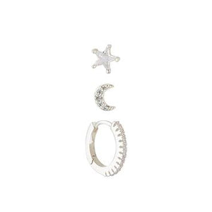 KNIGHT & DAY Camila Silver Earring Set