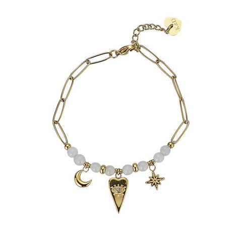 KNIGHT AND DAY Kendall White Jade Bracelet