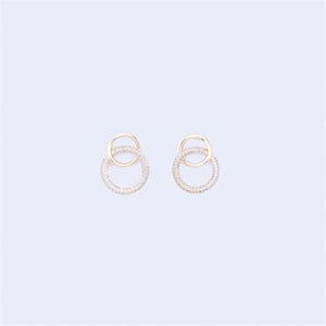 KNIGHT & DAY Interlinking Circles Gold Earrings
