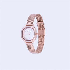 KNIGHT & DAY Rose Gold mesh band Watch