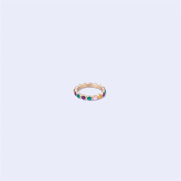 KNIGHT & DAY - Multi Coloured Ring SZ 8