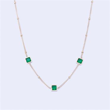 KNIGHT AND DAY - LEILANI Emerald Necklace