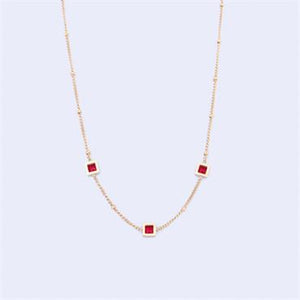 KNIGHT AND DAY - LEILANI Ruby Necklace