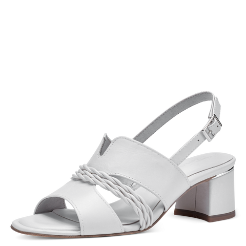 Tamaris Off White Leather Sandal