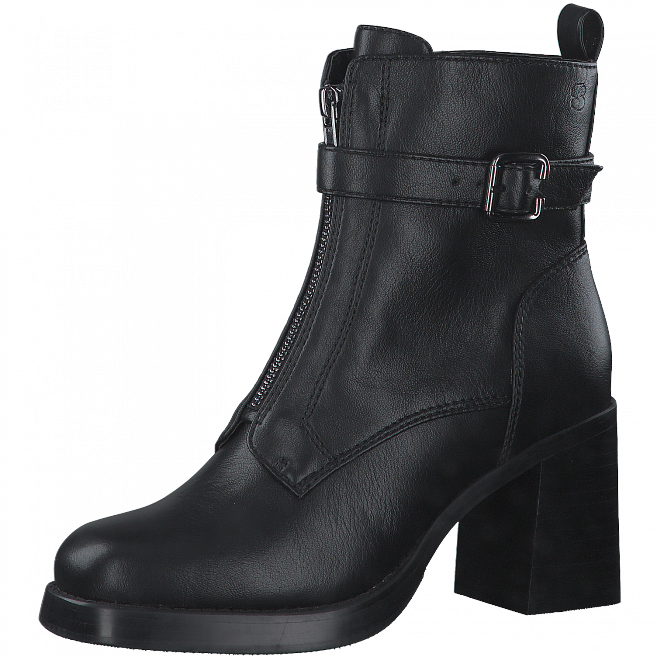 S Oliver Black Heeled Boot