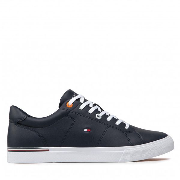 TH MENS Corporate Leather Trainer Navy