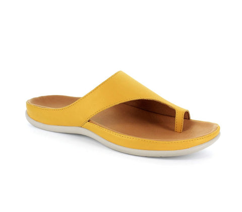 STRIVE Capri Honey Gold Toe Post Sandal