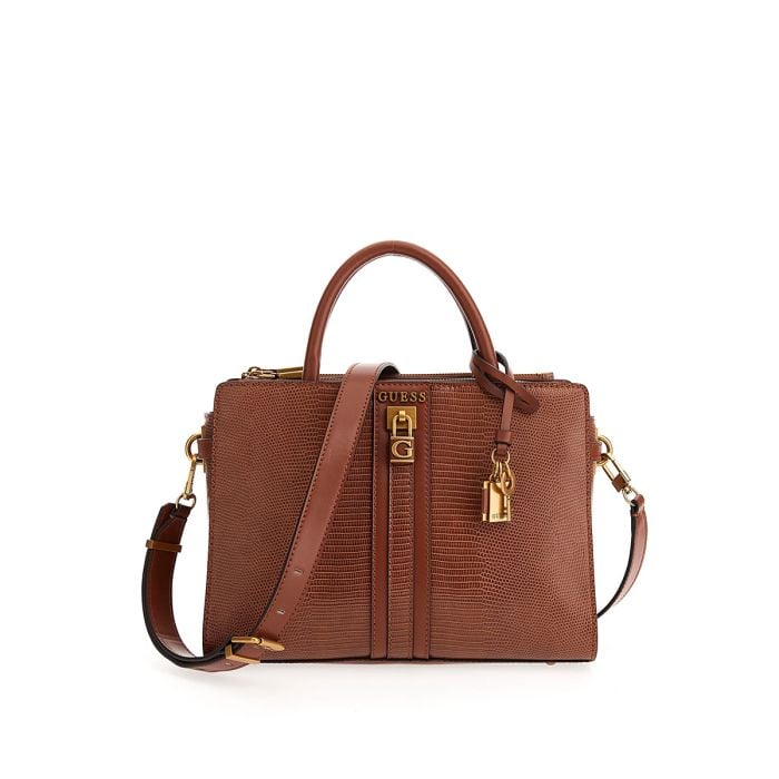 Guess Ginevra Cognac Handbag