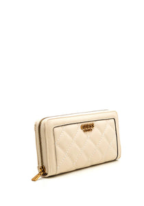 GUESS Abey Large Zip around Wallet Stone