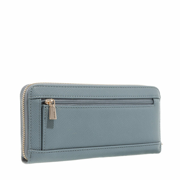 Guess Eco Alexie Large Zip Around Wallet Slate