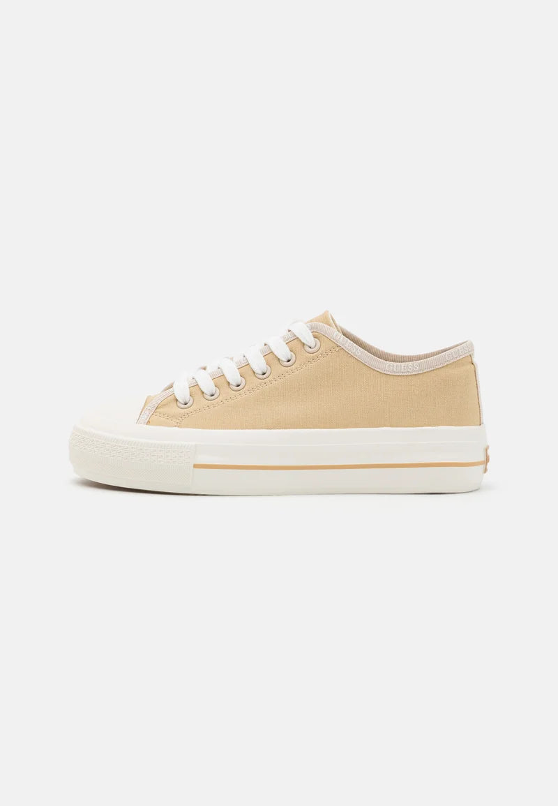 GUESS Emma Canvas Trainer Beige