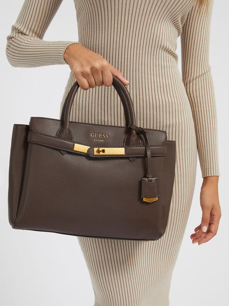 GUESS Enisa Handbag Chocolate