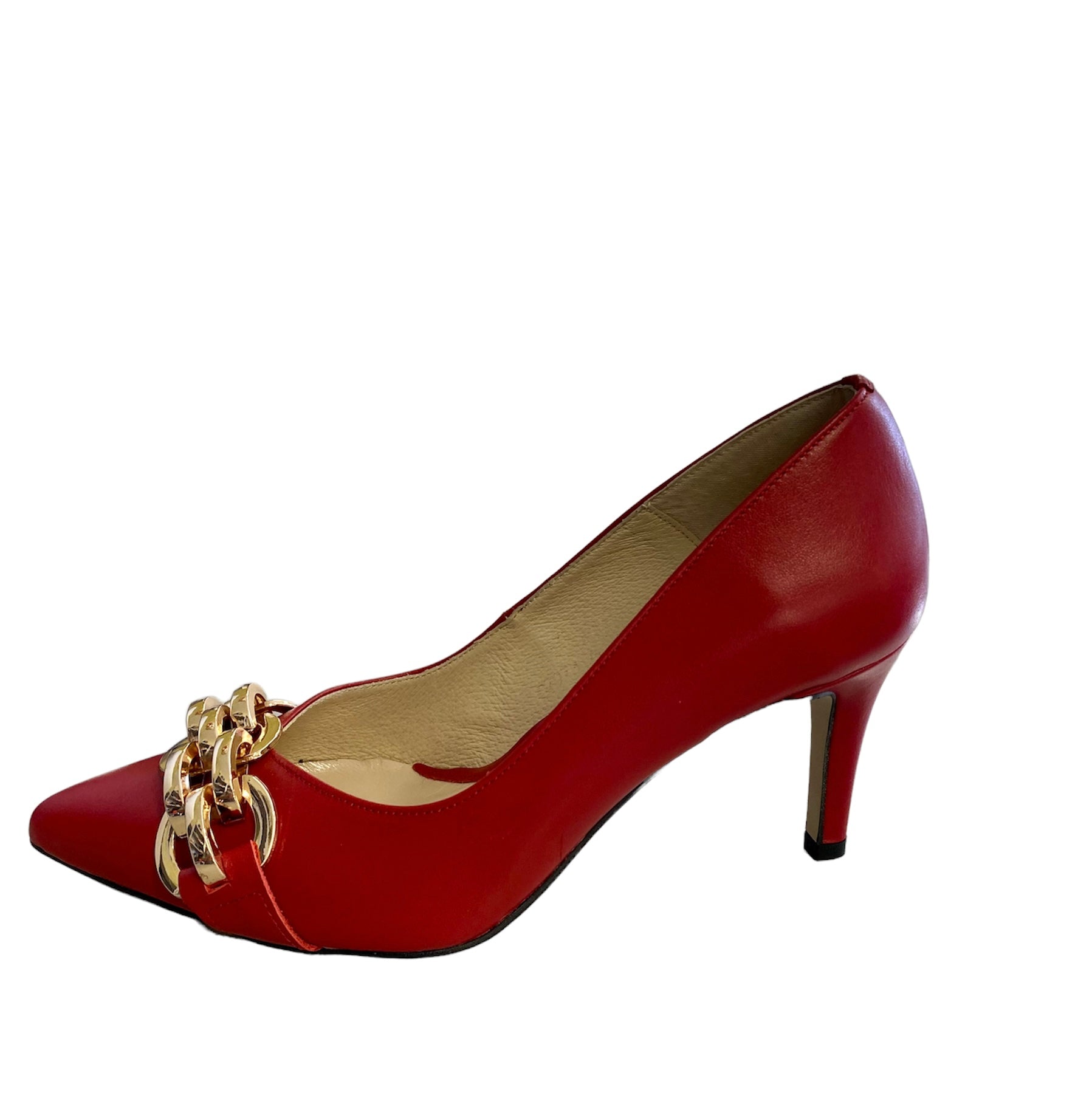 Emis Court Shoe in Red