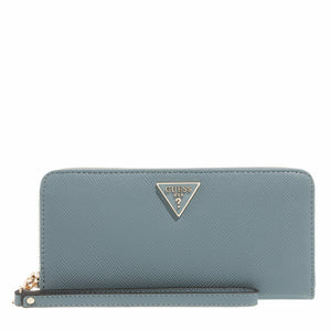Guess Eco Alexie Large Zip Around Wallet Slate