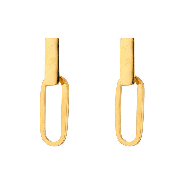 KNIGHT AND DAY - PAPERCLIP EARRINGS